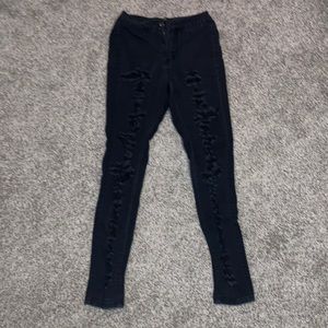 Ripped black jeans